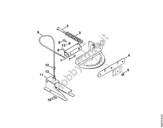 Dispositivo di serraggio USG USG brand Stihl
